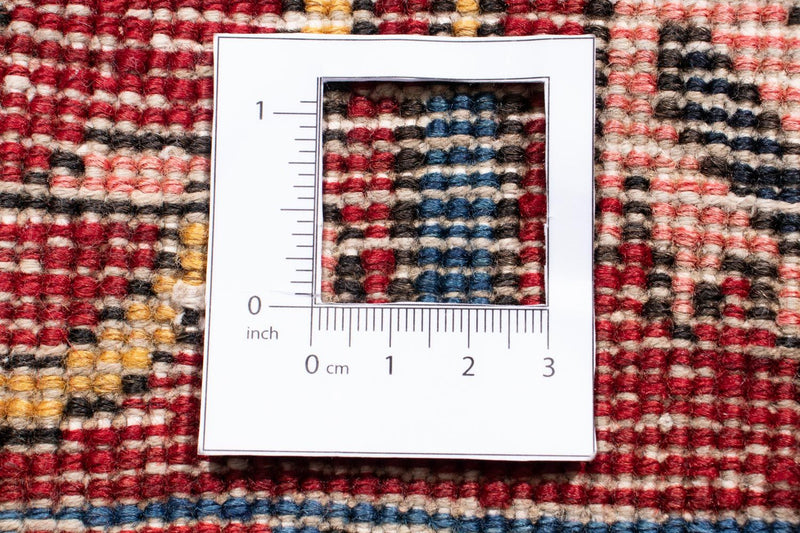 Runner Persisk matta - Nomadic - 334 x 100 cm - mörkröd