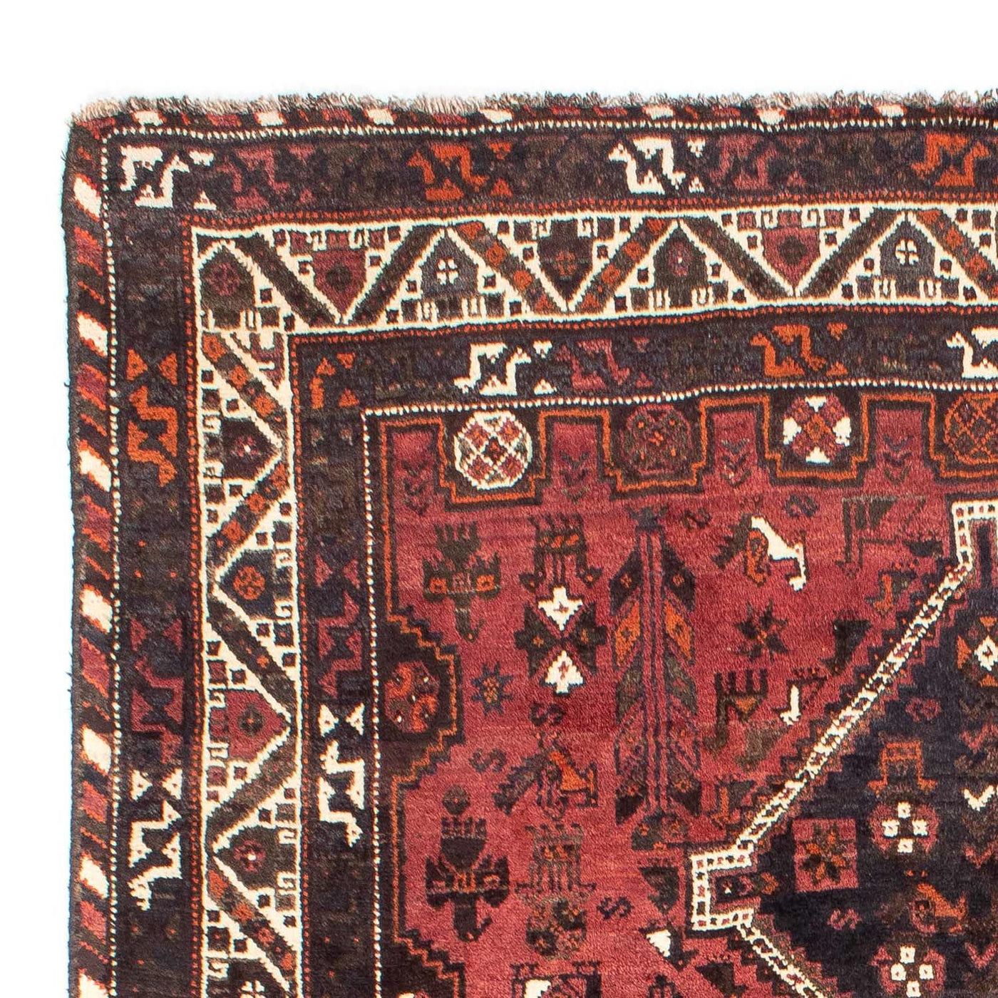 Persisk matta - Nomadic - 307 x 210 cm - mörkröd