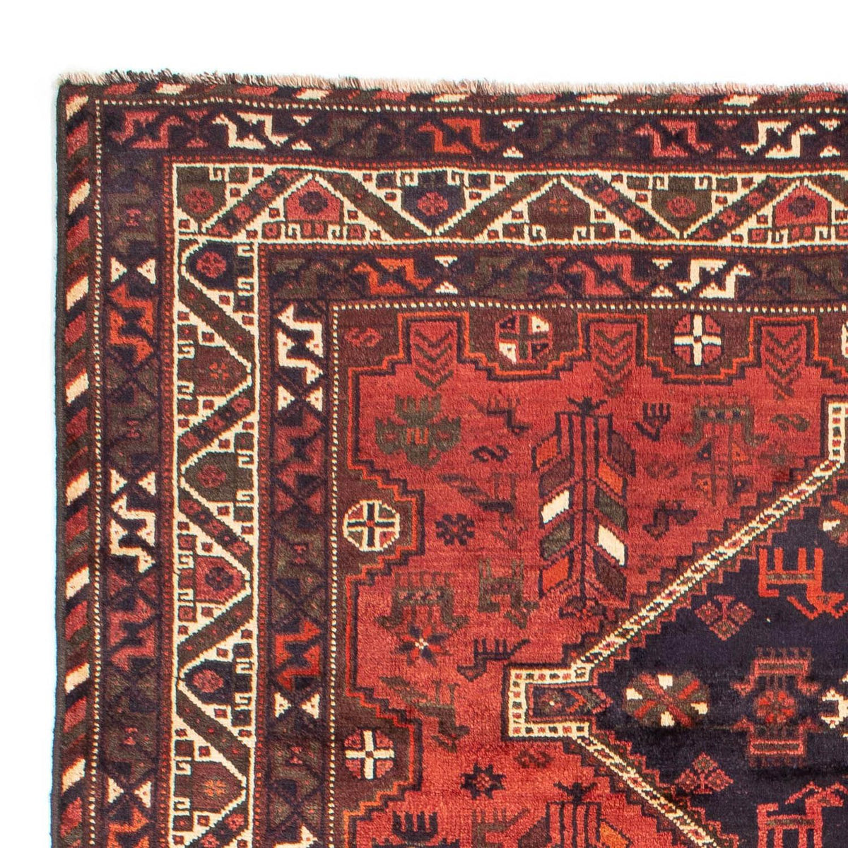 Persisk matta - Nomadic - 312 x 221 cm - mörkröd