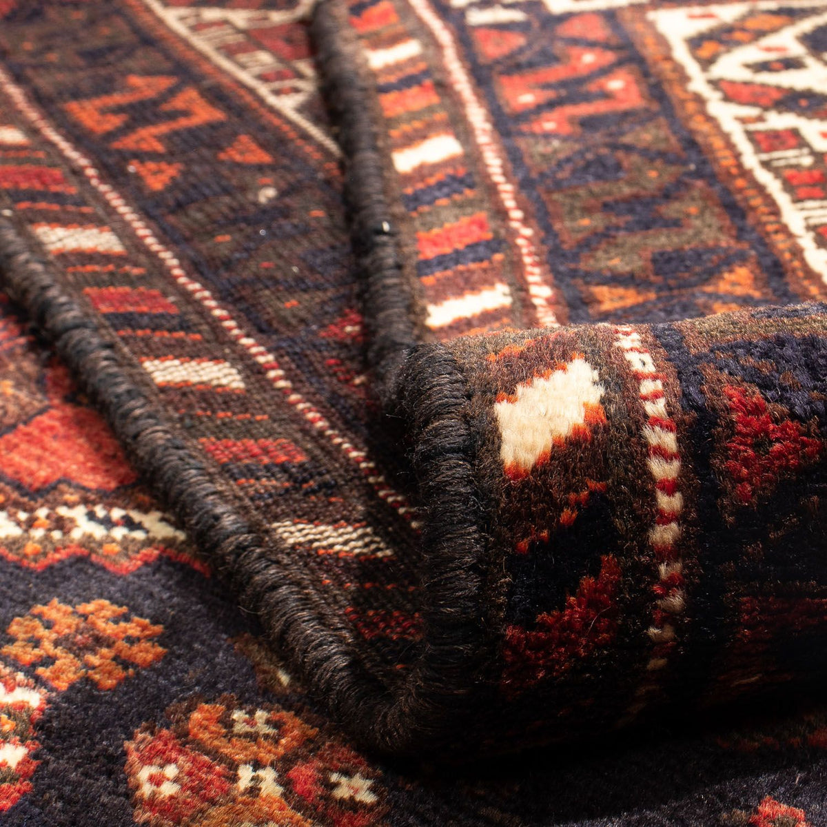 Persisk matta - Nomadic - 295 x 213 cm - mörkröd