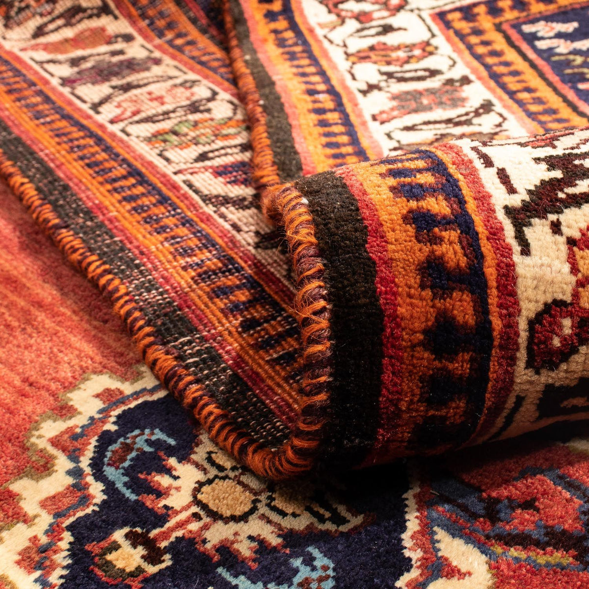 Persisk matta - Nomadic - 305 x 225 cm - mörkröd