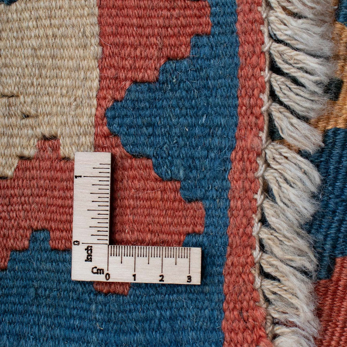 Kelim Carpet - orientalisk matta - 193 x 124 cm - blå