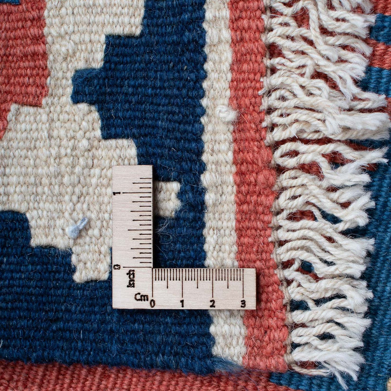 Kelim Carpet - orientalisk matta - 191 x 122 cm - mörkblå