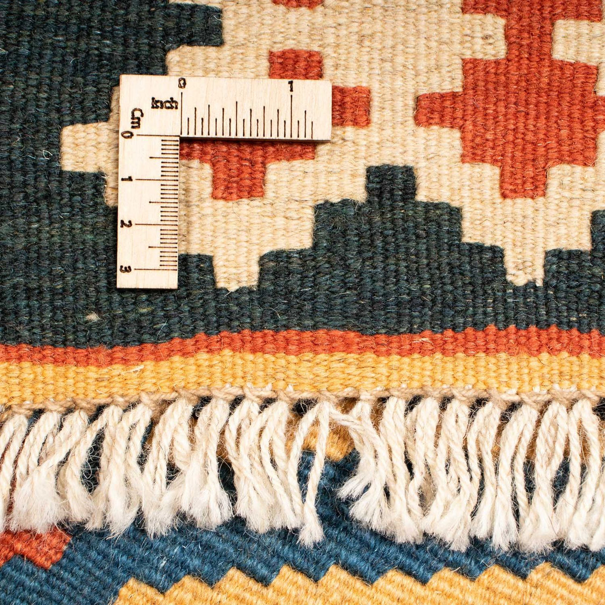 Kelim Carpet - orientalisk matta - 242 x 208 cm - flerfärgad