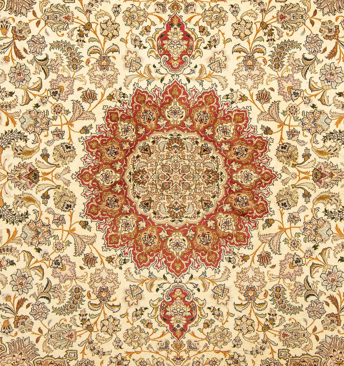 Persisk matta - Tabriz - Royal - 251 x 204 cm - beige