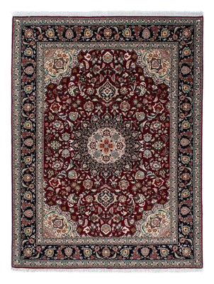 Persisk matta - Tabriz - Royal - 196 x 155 cm - mörkröd
