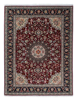 Persisk matta - Tabriz - Royal - 196 x 155 cm - mörkröd