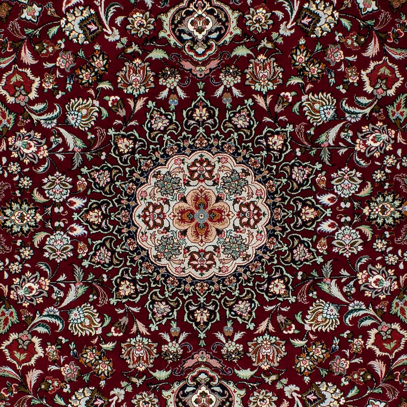 Persisk matta - Tabriz - Royal - 196 x 155 cm - mörkröd