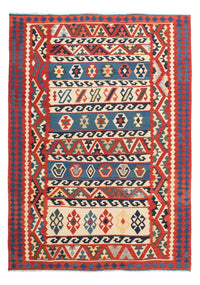 Kelim Carpet - orientalisk matta - 263 x 193 cm - flerfärgad