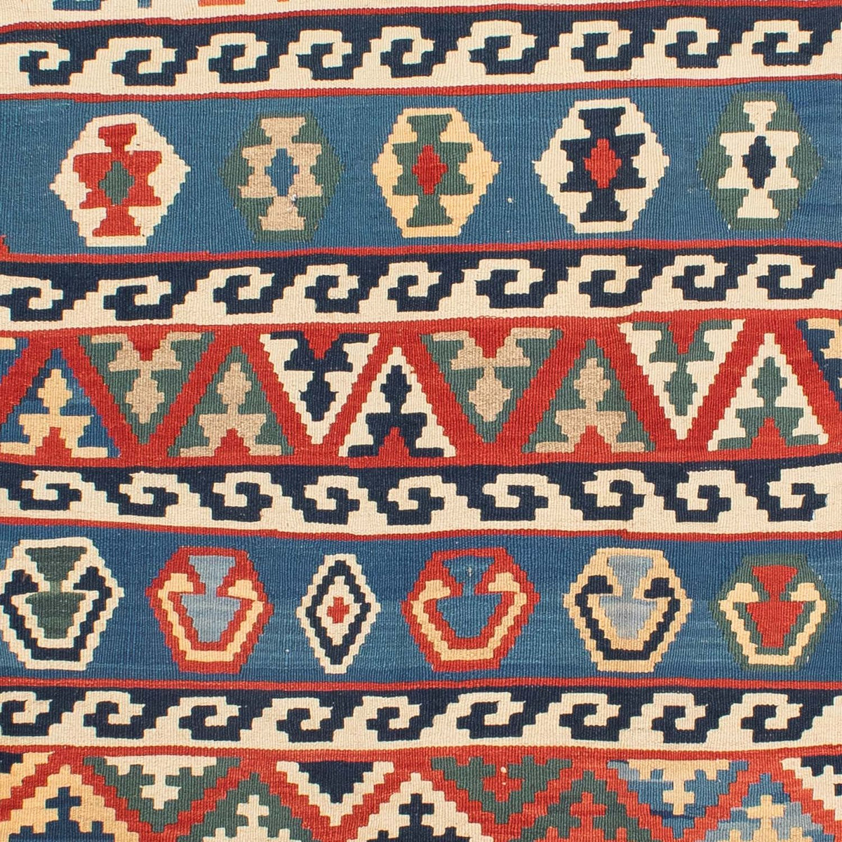 Kelim Carpet - orientalisk matta - 263 x 193 cm - flerfärgad