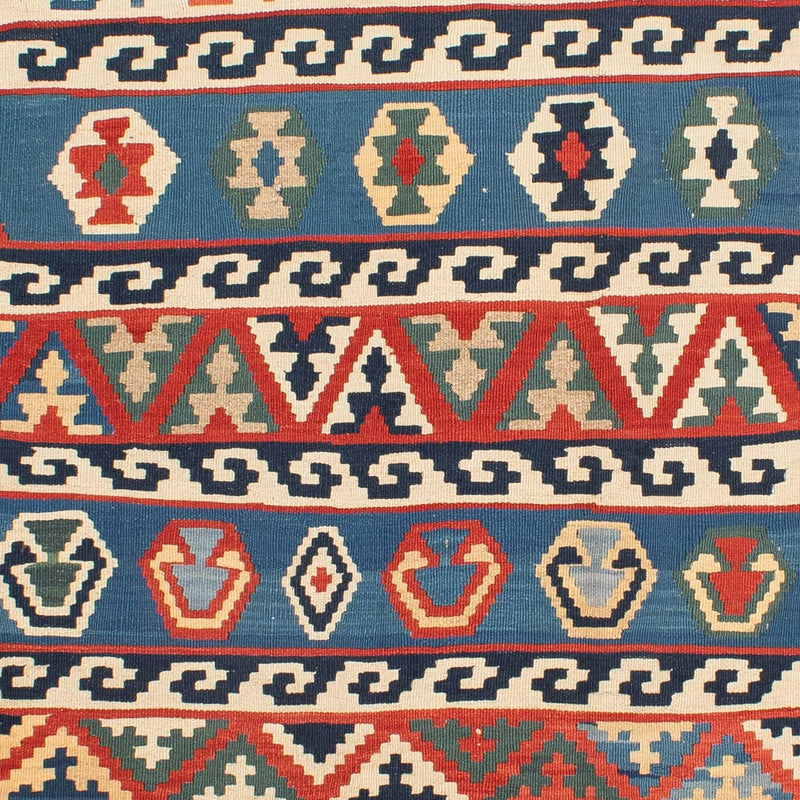 Kelim Carpet - orientalisk matta - 263 x 193 cm - flerfärgad