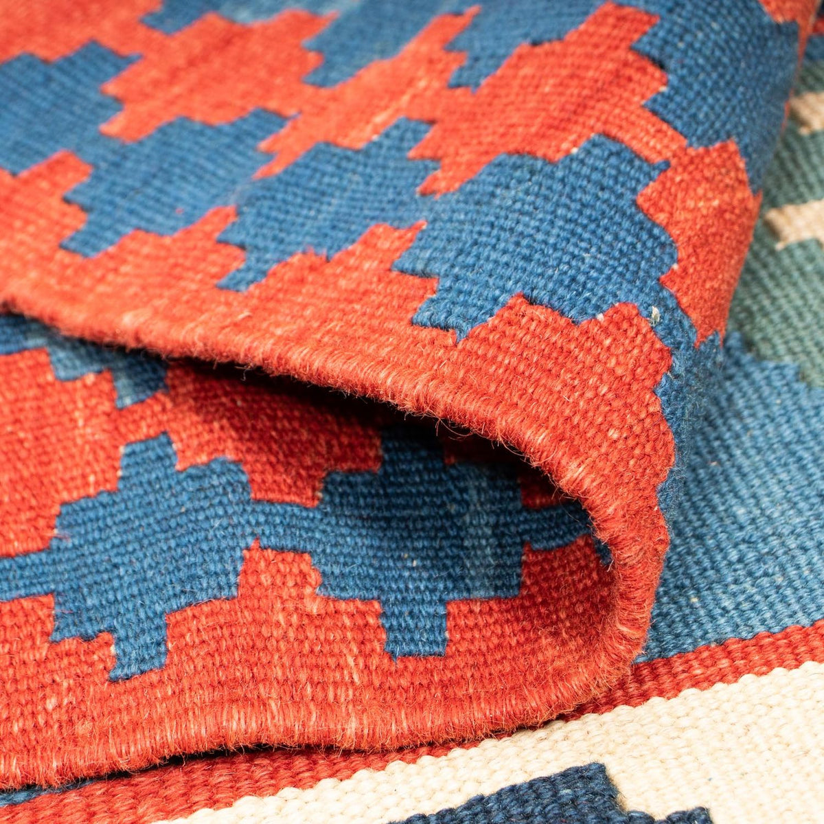 Kelim Carpet - orientalisk matta - 263 x 193 cm - flerfärgad