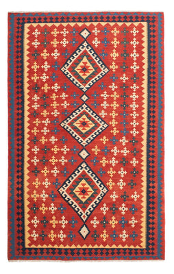 Kelim Carpet - orientalisk matta - 307 x 199 cm - röd