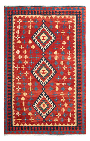 Kelim Carpet - orientalisk matta - 314 x 204 cm - röd