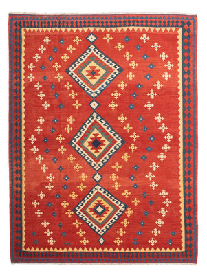 Kelim Carpet - orientalisk matta - 271 x 215 cm - röd