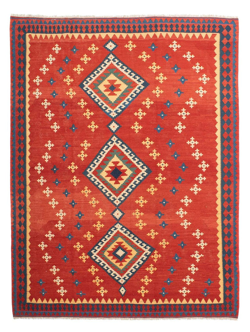 Kelim Carpet - orientalisk matta - 271 x 215 cm - röd