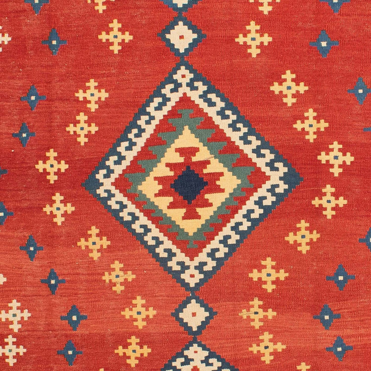 Kelim Carpet - orientalisk matta - 271 x 215 cm - röd