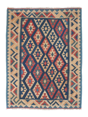 Kelim Carpet - orientalisk matta - 167 x 126 cm - flerfärgad