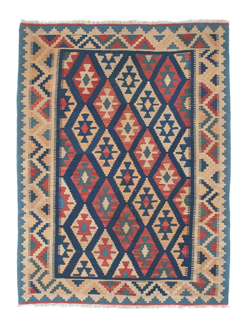Kelim Carpet - orientalisk matta - 167 x 126 cm - flerfärgad