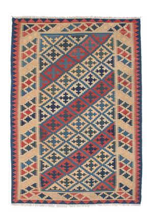 Kelim Carpet - orientalisk matta - 176 x 122 cm - flerfärgad