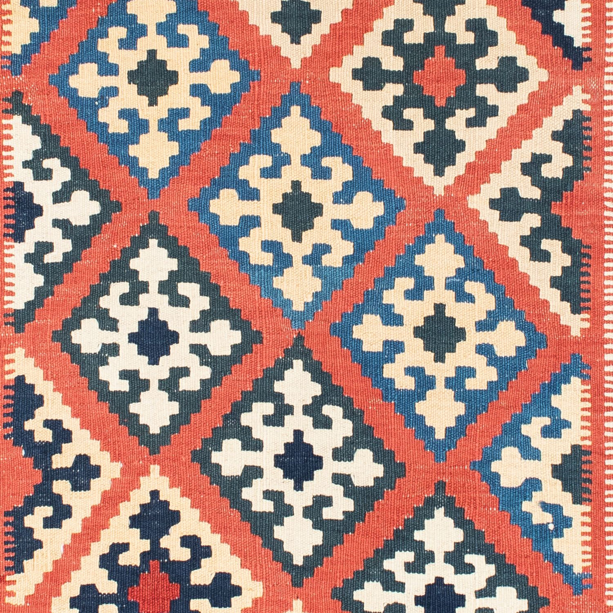 Kelim Carpet - orientalisk matta - 171 x 123 cm - ljusröd