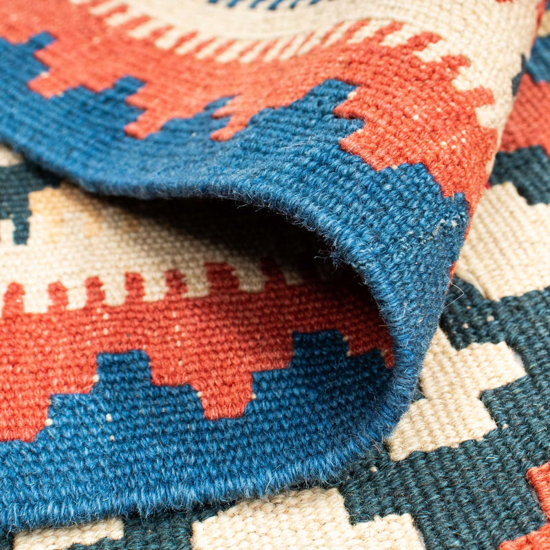 Kelim Carpet - orientalisk matta - 171 x 123 cm - ljusröd