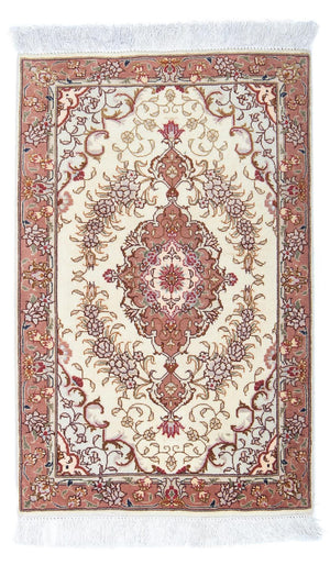 Persisk matta - Tabriz - Royal - 93 x 61 cm - beige