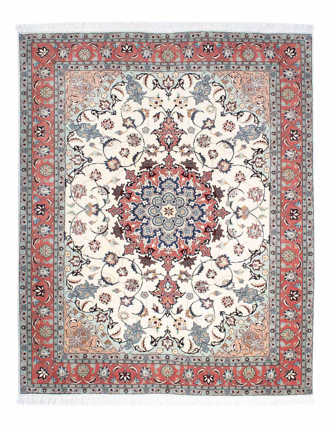 Persisk matta - Tabriz - Royal - 193 x 158 cm - beige