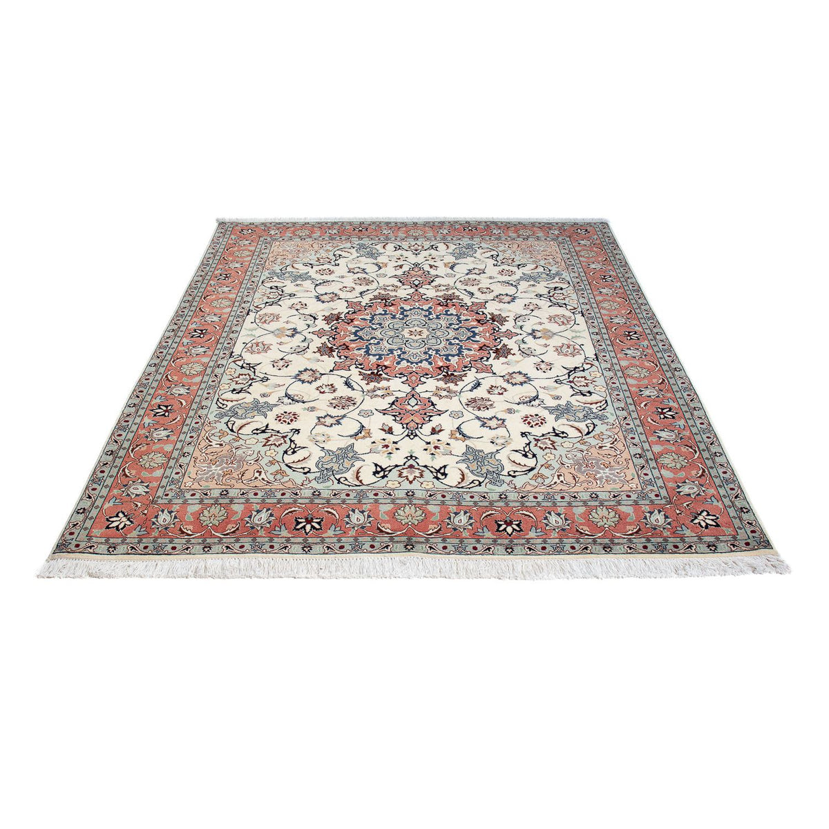 Persisk matta - Tabriz - Royal - 193 x 158 cm - beige