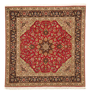Persisk matta - Tabriz - Royal kvadrat  - 203 x 203 cm - röd