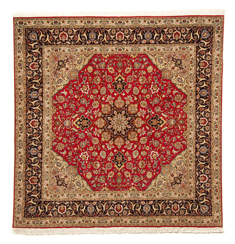 Persisk matta - Tabriz - Royal kvadrat  - 203 x 203 cm - röd