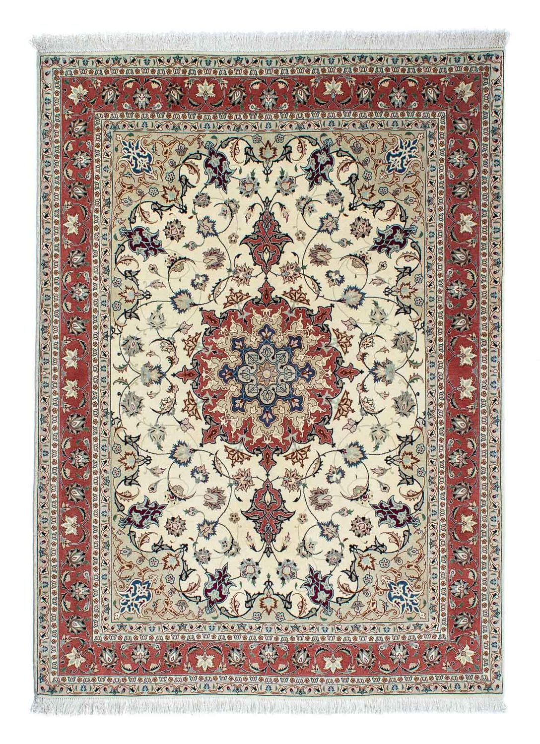 Persisk matta - Tabriz - Royal - 201 x 156 cm - beige