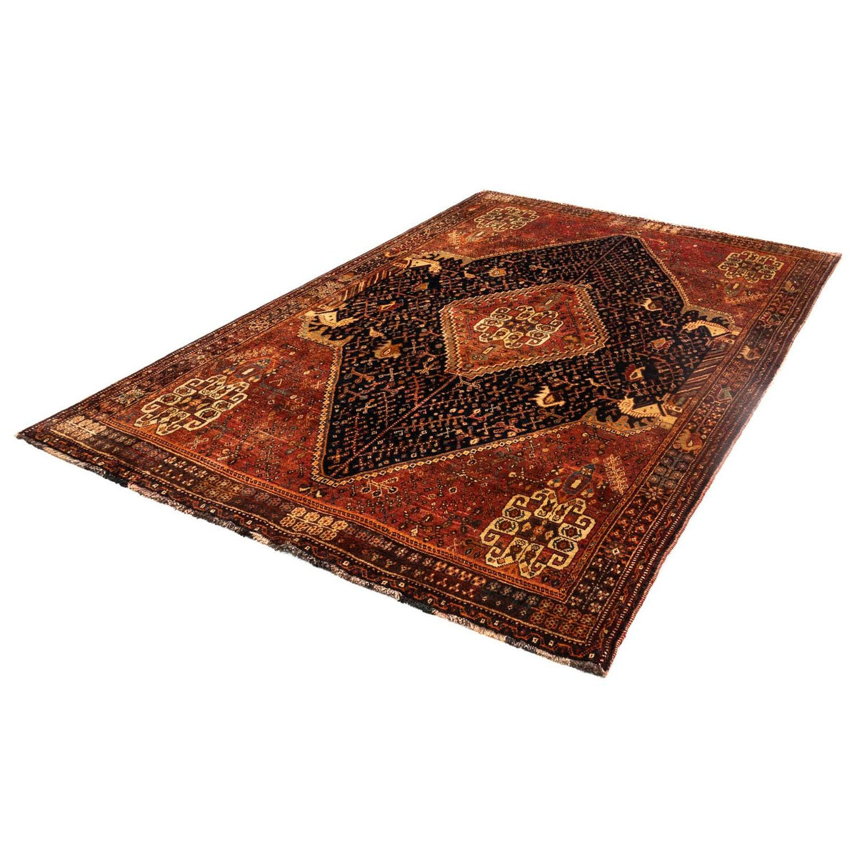 Persisk matta - Nomadic - 241 x 157 cm - mörkblå