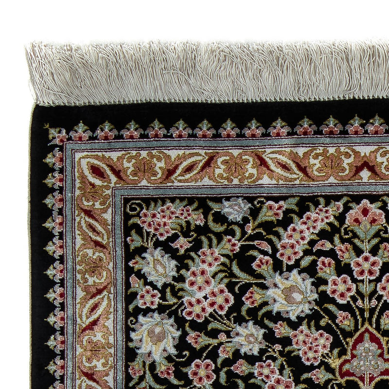 Persisk matta - Ghom - 89 x 57 cm - mörkblå