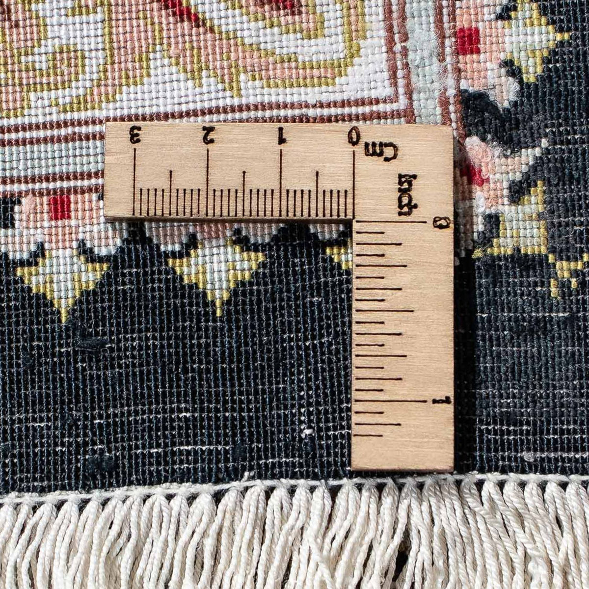 Persisk matta - Ghom - 89 x 57 cm - mörkblå