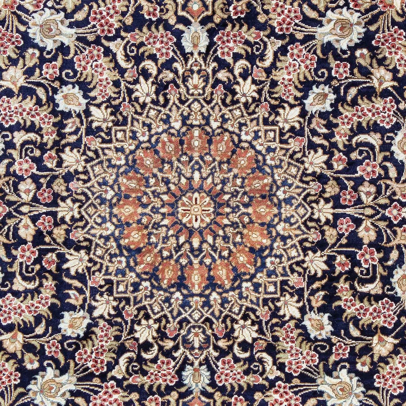 Persisk matta - Ghom - 82 x 57 cm - mörkröd