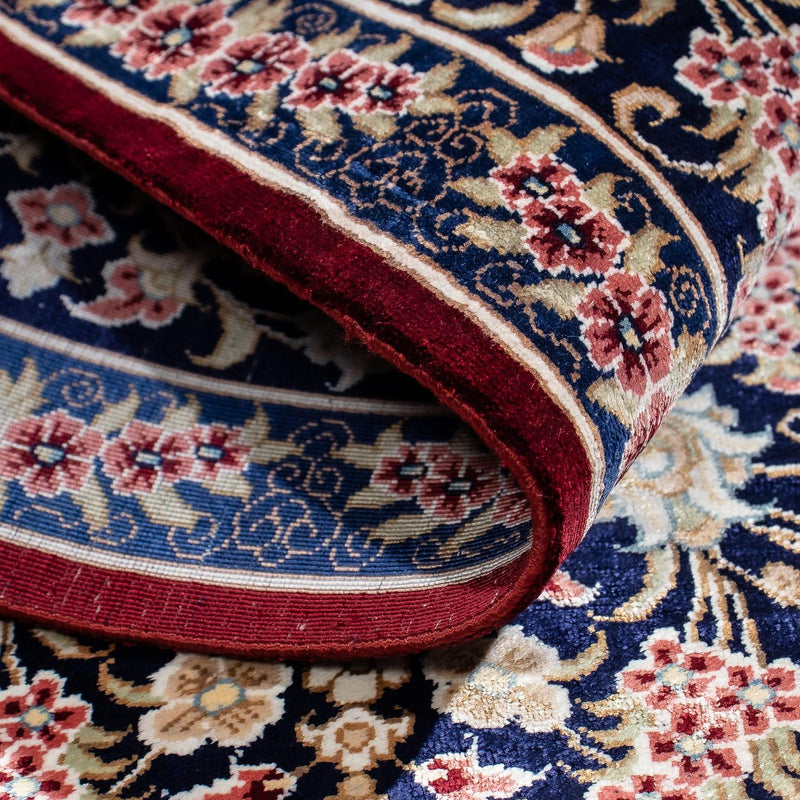 Persisk matta - Ghom - 82 x 57 cm - mörkröd