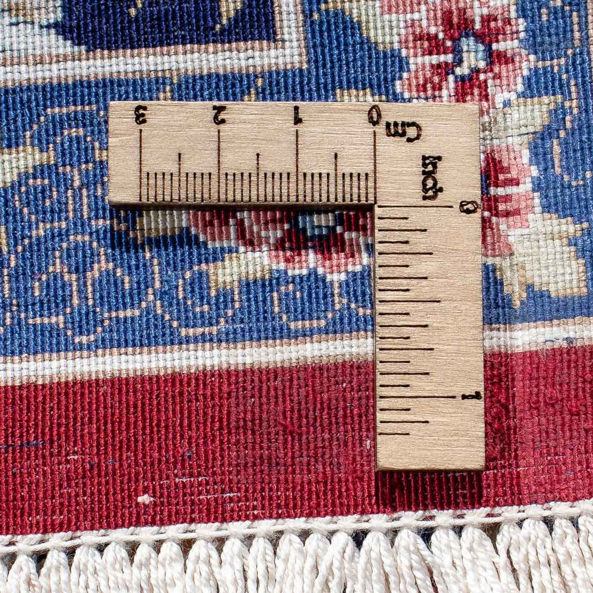 Persisk matta - Ghom - 82 x 57 cm - mörkröd