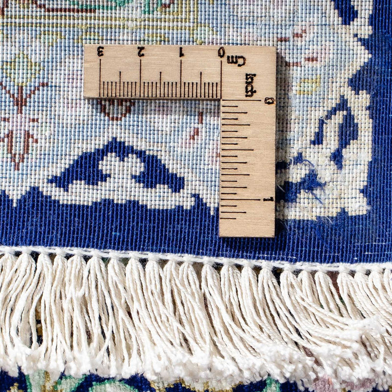 Persisk matta - Ghom - 88 x 63 cm - mörkblå