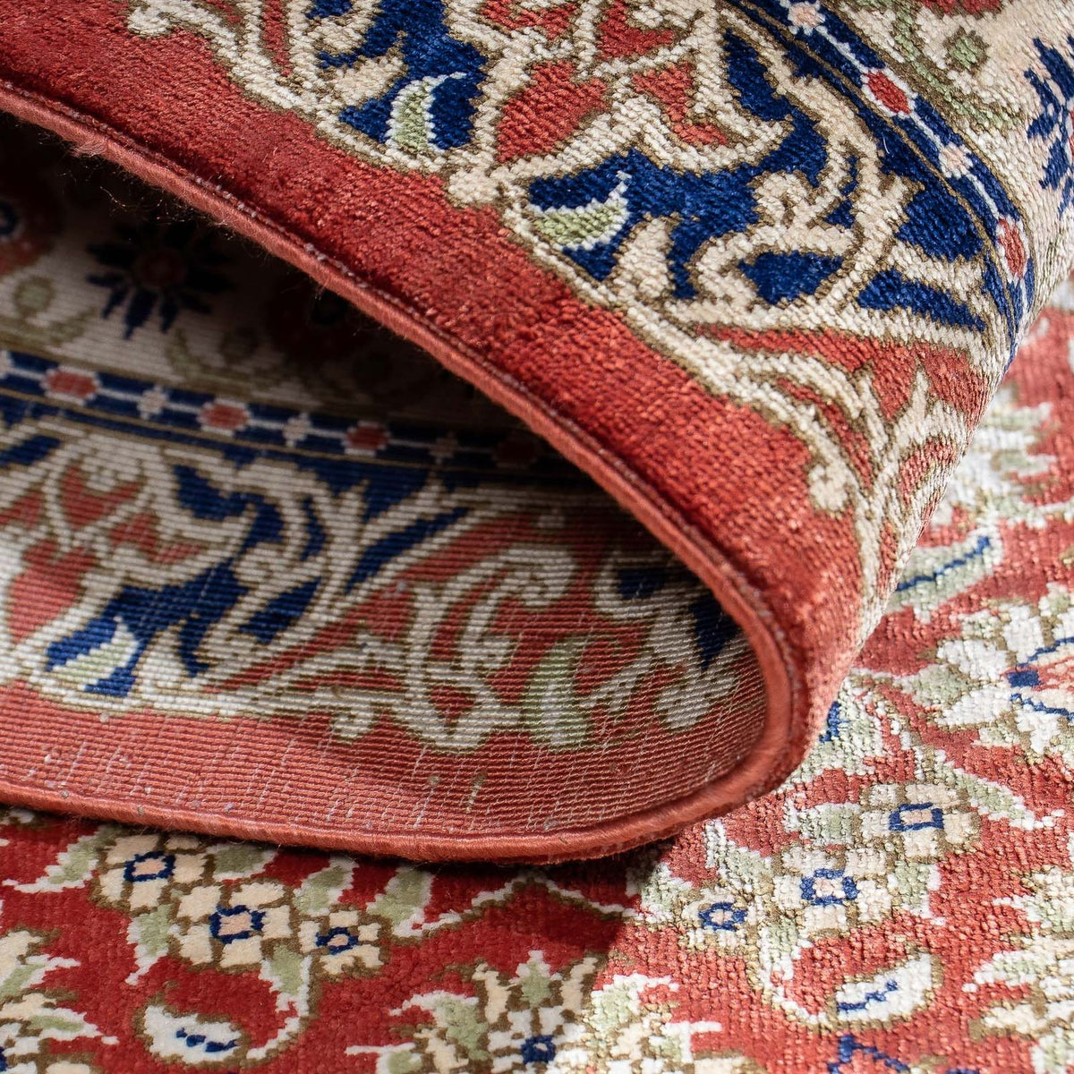 Persisk matta - Ghom - 86 x 60 cm - rost