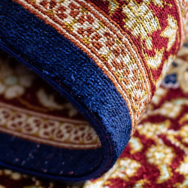 Persisk matta - Ghom - 93 x 60 cm - mörkblå