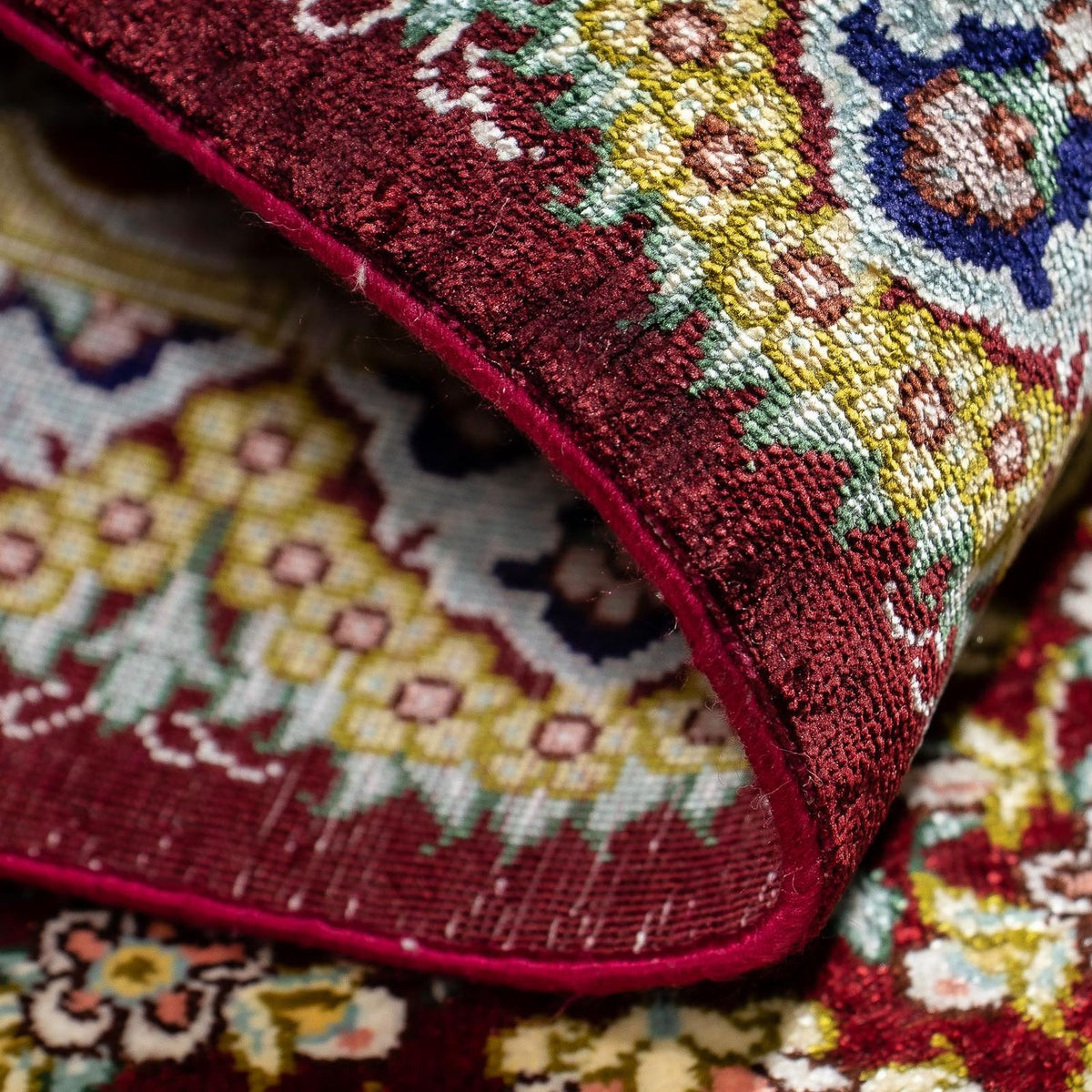 Persisk matta - Ghom - 78 x 57 cm - flerfärgad