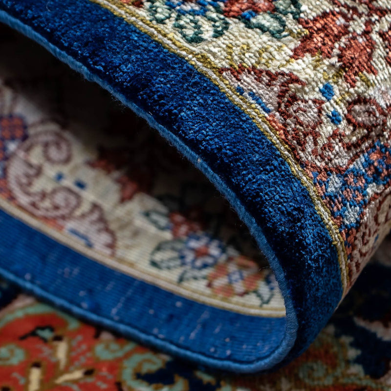 Persisk matta - Ghom - 78 x 55 cm - mörkblå