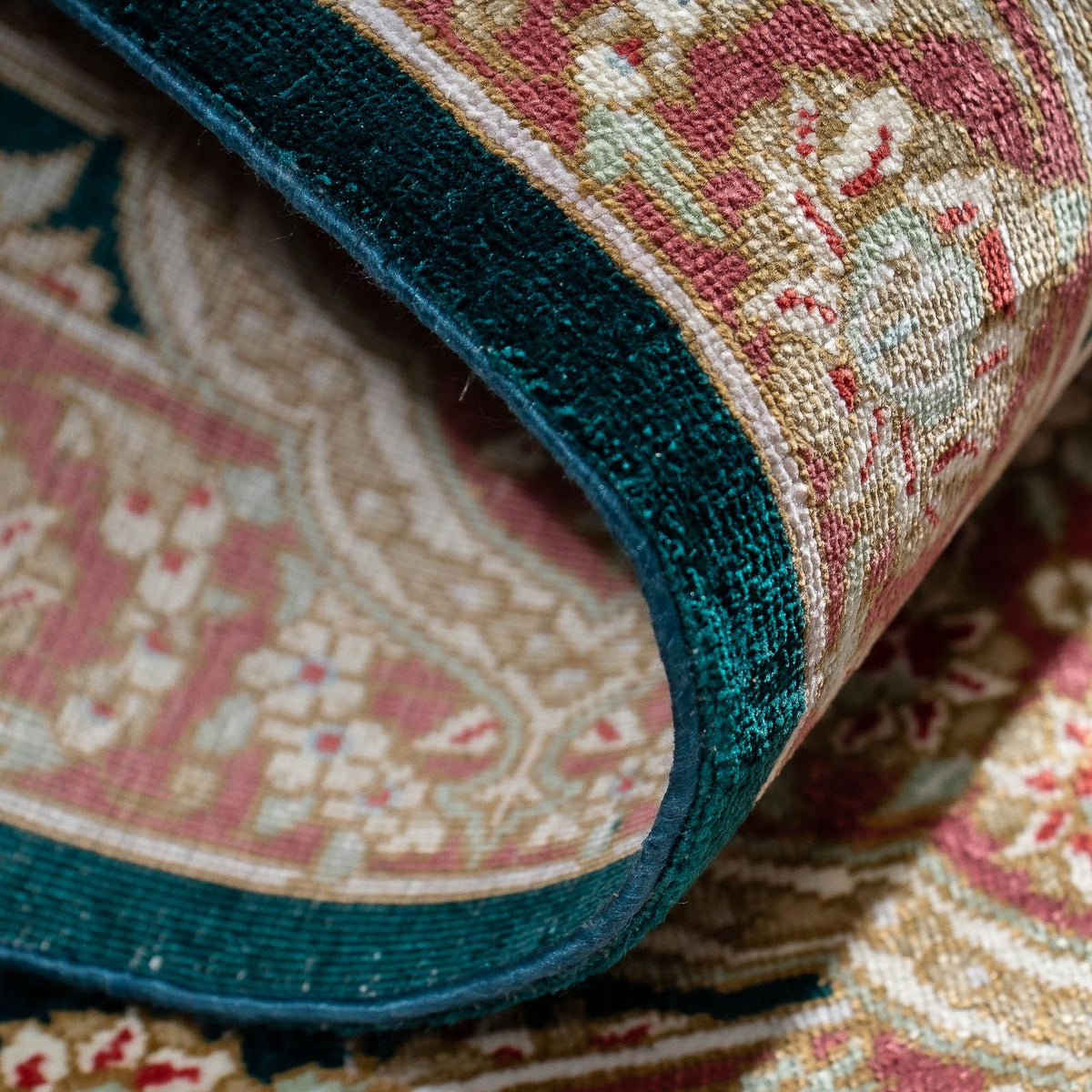 Persisk matta - Ghom - 85 x 58 cm - mörkblå