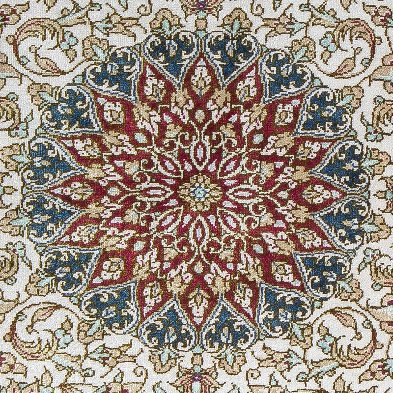 Persisk matta - Ghom - 78 x 60 cm - mörkröd