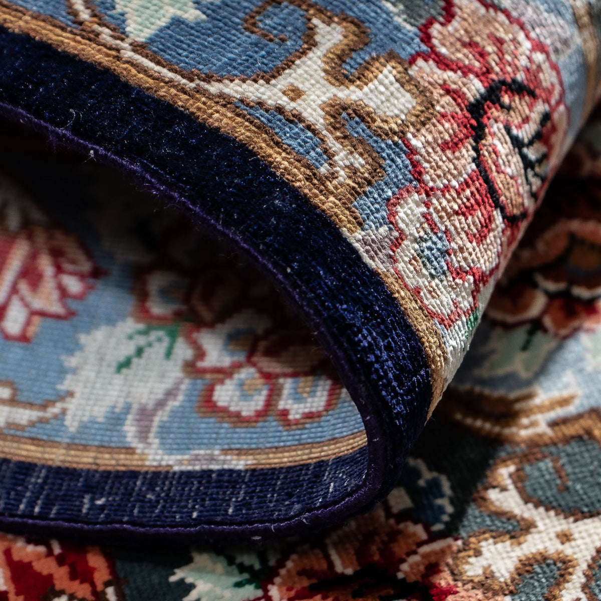 Persisk matta - Ghom - 77 x 56 cm - flerfärgad