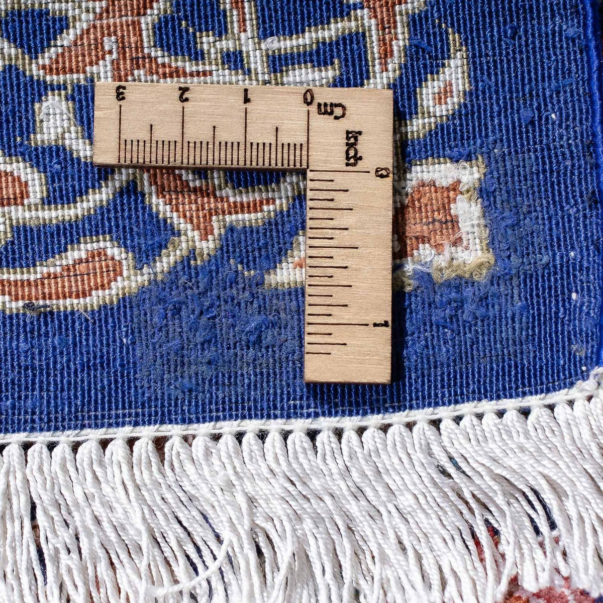 Persisk matta - Ghom - 80 x 55 cm - mörkblå