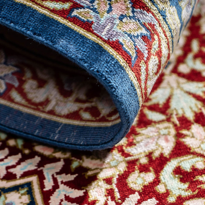 Persisk matta - Ghom - 83 x 53 cm - mörkblå