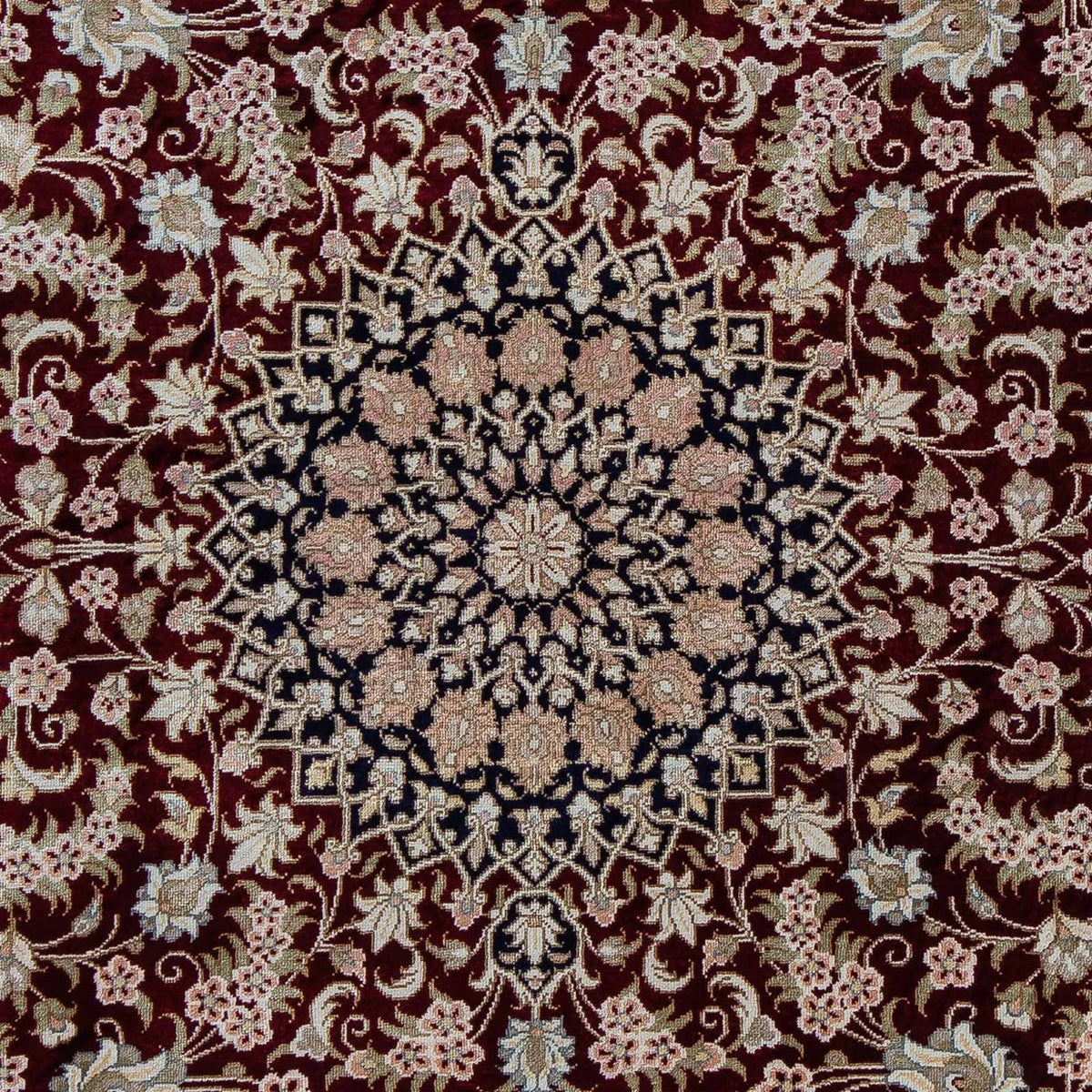 Persisk matta - Ghom - 85 x 58 cm - mörkblå