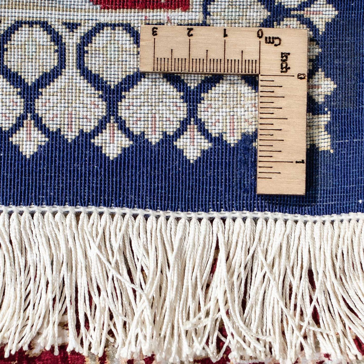 Persisk matta - Ghom - 85 x 58 cm - mörkblå